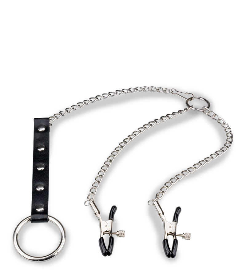 Nippelklemmen + Metall-Penisring