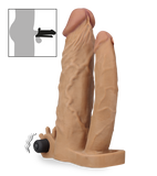 Penis-Extender mit Analdildo und Klitorisvibrator