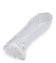 Laden Sie das Bild in den Galerie-Viewer, Penishülle mit Vibration und Massagenoppen