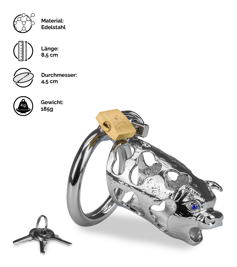 Peniskäfig im Design der chinesischen Astrologie Büffel