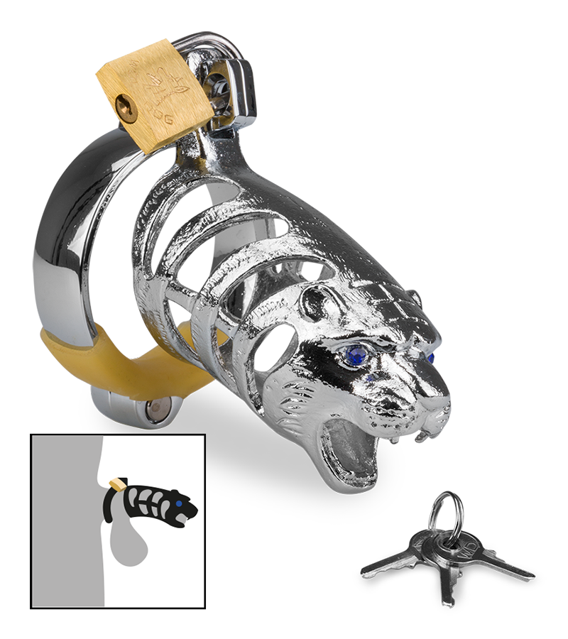 Peniskäfig im Design der chinesischen Astrologie Tiger