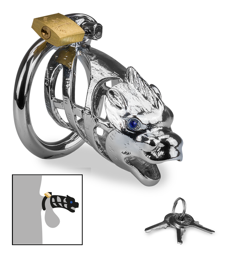 Peniskäfig mit chinesischem Drachen