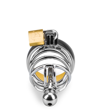 Laden Sie das Bild in den Galerie-Viewer, Peniskäfig mit Harnröhrenplug Alcatraz