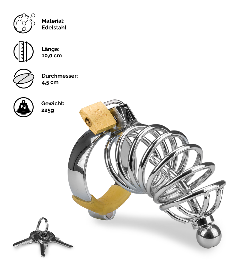 Peniskäfig mit Harnröhrenplug Delicious Chastity