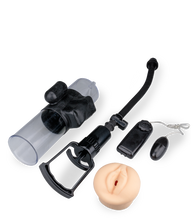 Laden Sie das Bild in den Galerie-Viewer, Penispumpe mit Vibration und Vagina-Manschette