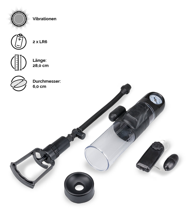 Penispumpe mit Vibrationsfunktion