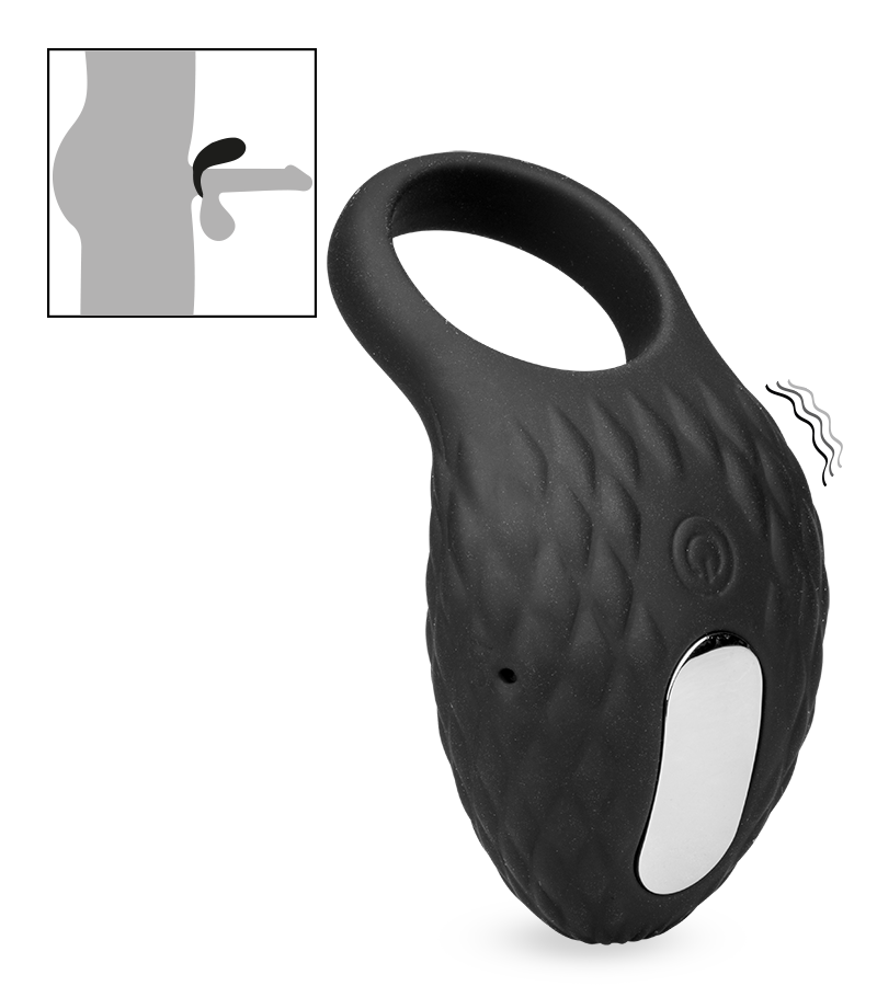 Penisring mit Vibration und Rillenstruktur 7 Modi