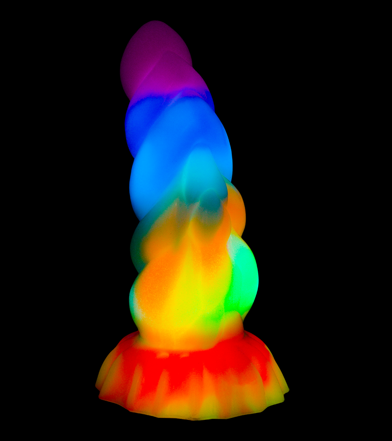 Phosphoreszierender Alien-Dildo mit Saugnapf Maltor