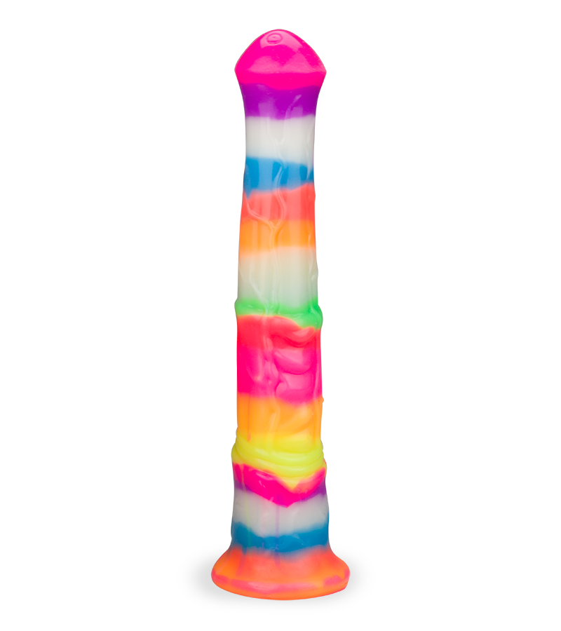 Phosphoreszierender Dildo mit Saugnapf Pferd