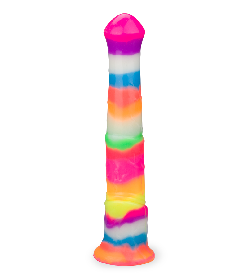 Phosphoreszierender Dildo mit Saugnapf Pferd