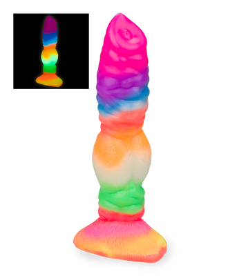 Phosphoreszierender Dildo mit Saugnapf Wolf
