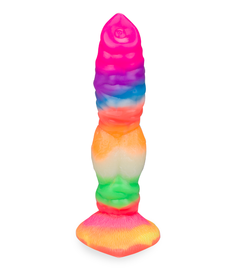 Phosphoreszierender Dildo mit Saugnapf Wolf