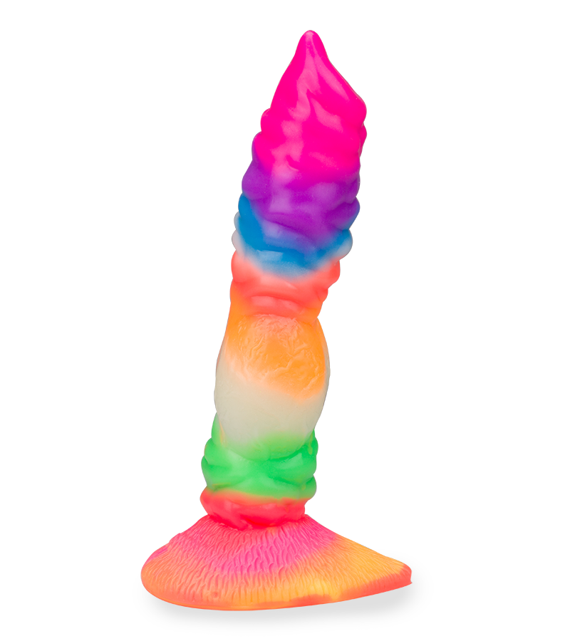 Phosphoreszierender Dildo mit Saugnapf Wolf