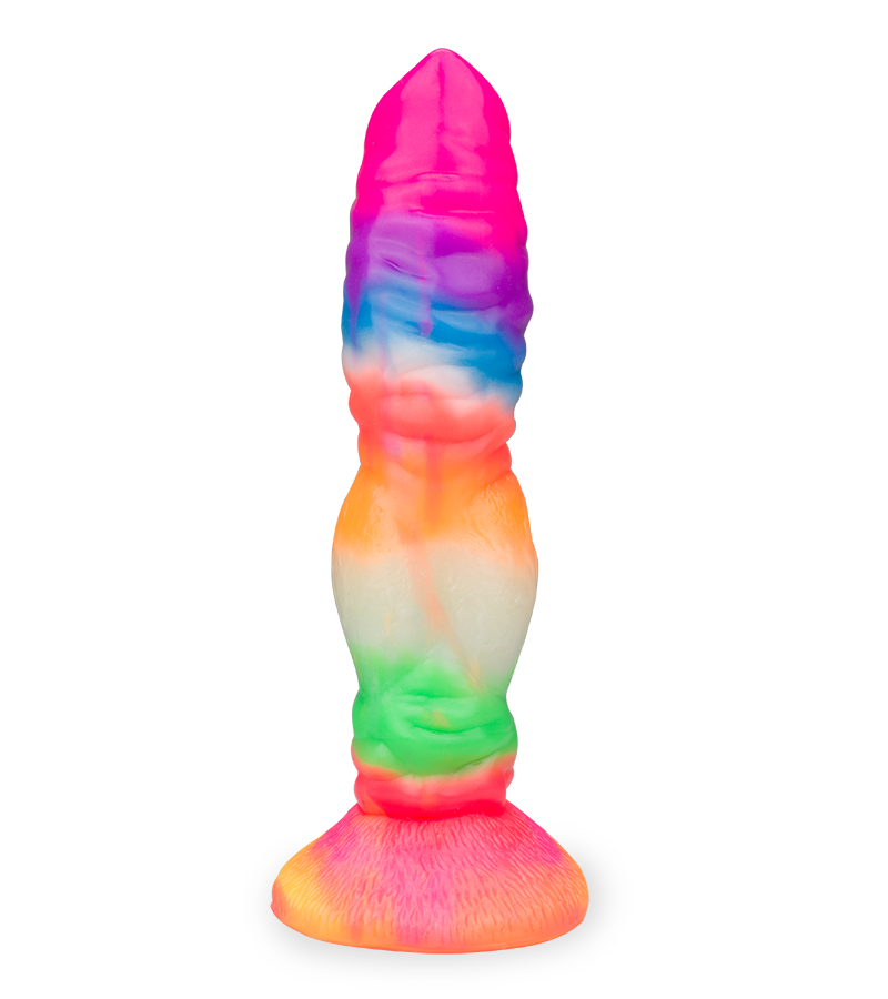 Phosphoreszierender Dildo mit Saugnapf Wolf