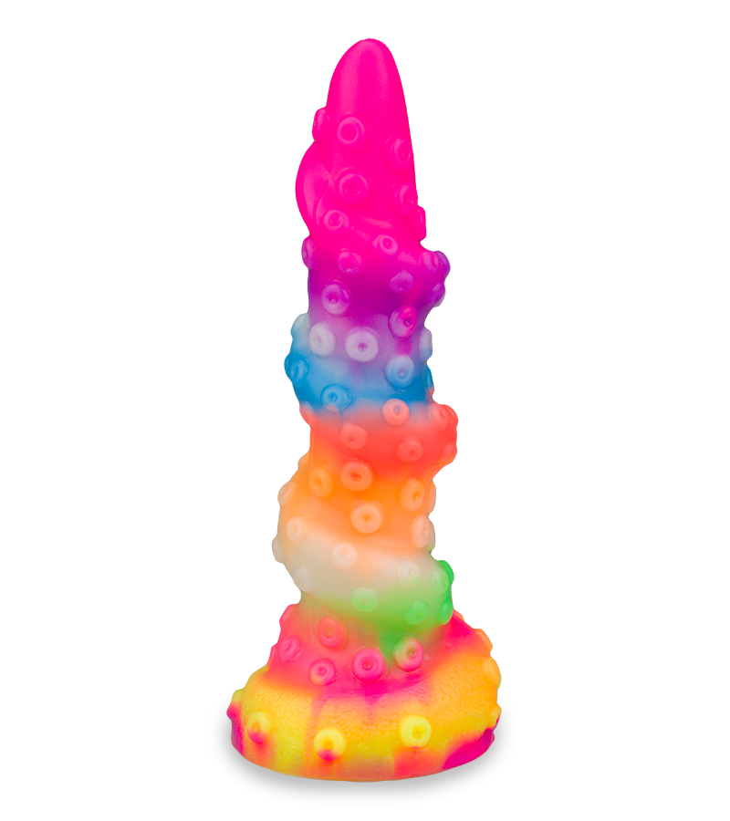 Phosphoreszierender Tentakel-Dildo mit Saugnapf Cthulhu