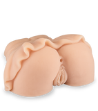 Po-Masturbator Vagina und Anus mit Minirock