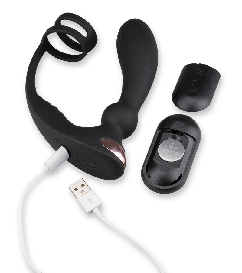 Prostata-Massagegerät mit Cockring Hutter