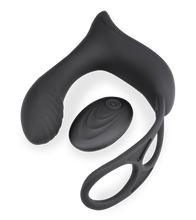 Laden Sie das Bild in den Galerie-Viewer, Prostata-Massagegerät mit Vibration und Doppel-Cockring Pro P