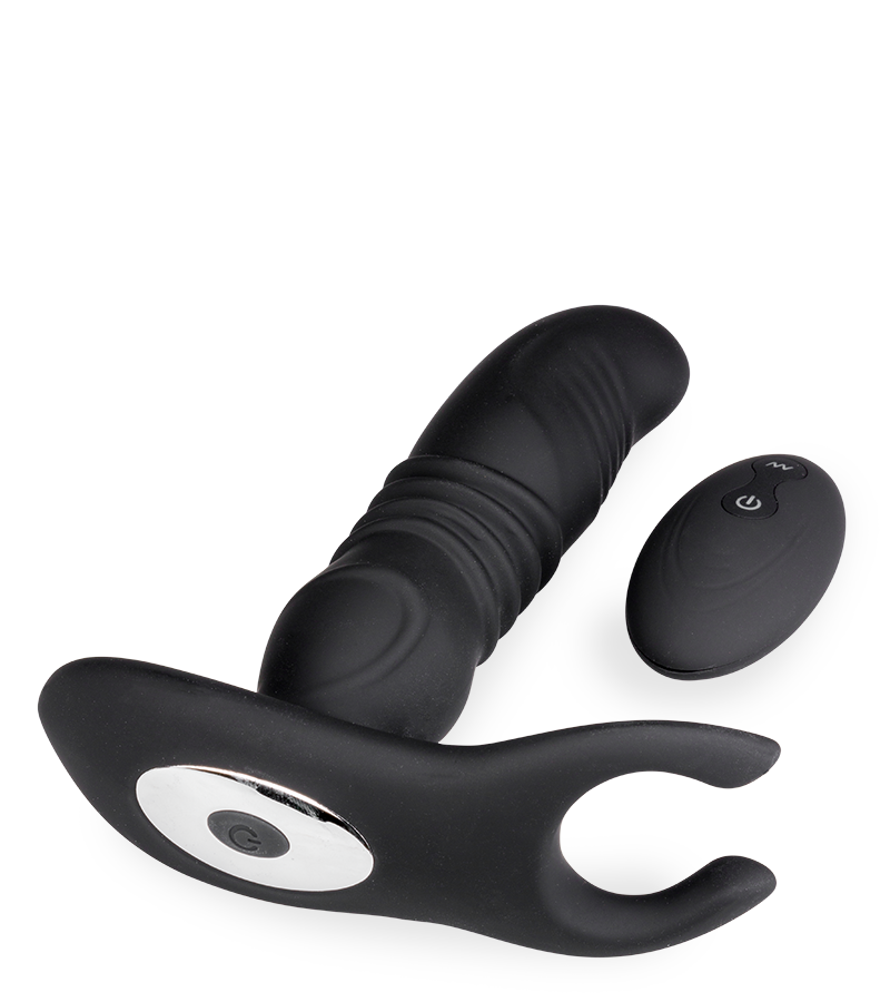 Prostata-Massagegerät mit Vibrations- und Stoßfunktion und Hoden-Massager Paris
