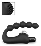 Prostata-Vibrator mit Analkette und Noppen