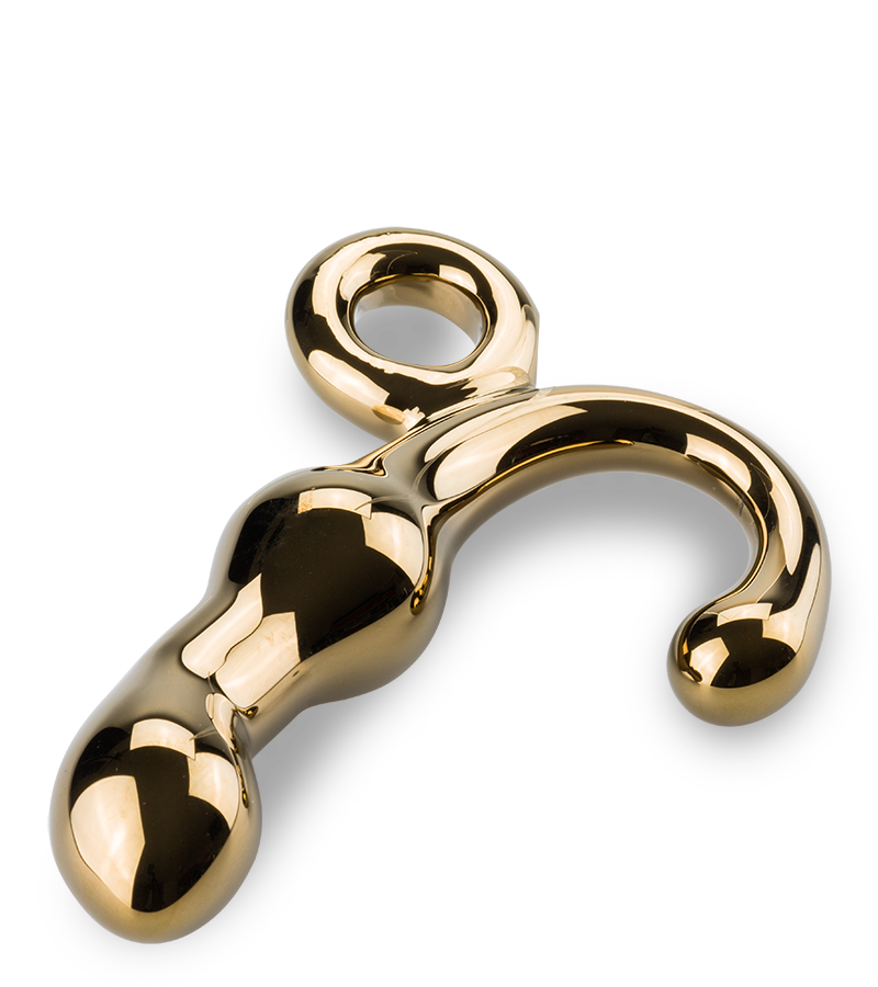 Prostataplug aus Glas Gold Master