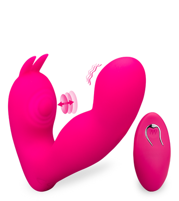 Pulsierender und vibrierender Klitoris- und G-Punkt-Stimulator