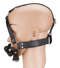 Laden Sie das Bild in den Galerie-Viewer, Puppy-Play-Kopfgeschirr mit Knebel aus Silikon 12,3 cm