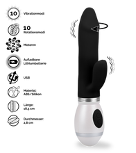 Laden Sie das Bild in den Galerie-Viewer, Rabbit-Vibrator mit Rotation Viva