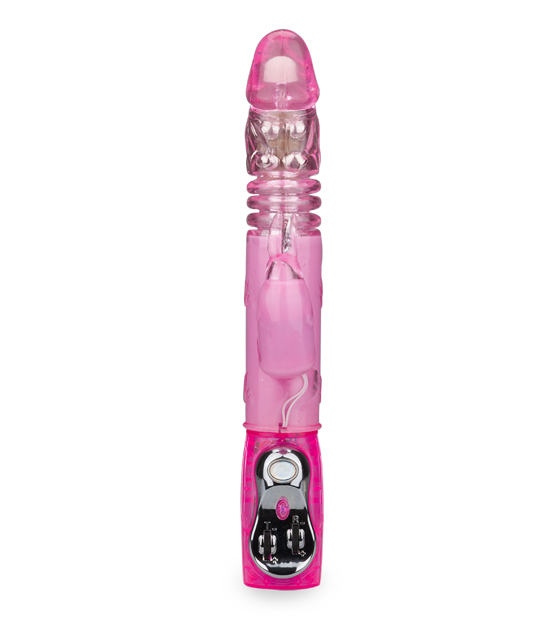 Rabbit-Vibrator mit Stoßfunktion für XXL-Orgasmen