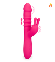 Laden Sie das Bild in den Galerie-Viewer, Rabbit-Vibrator mit Stoßfunktion Love Zone