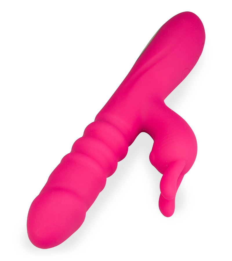 Rabbit-Vibrator mit Stoßfunktion Love Zone