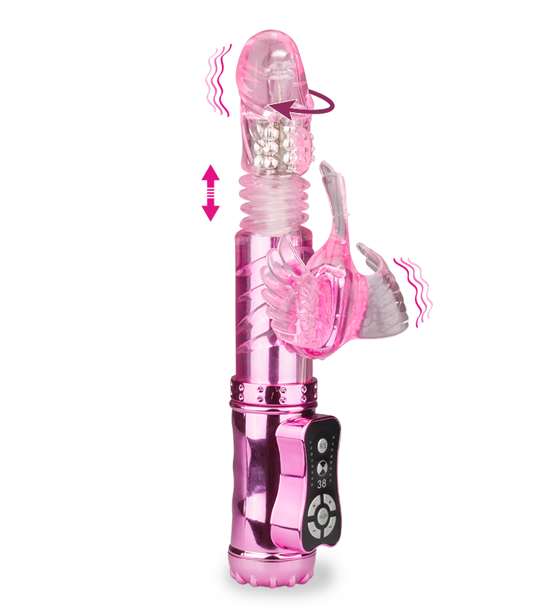 Rabbit-Vibrator mit Stoßfunktion Swan