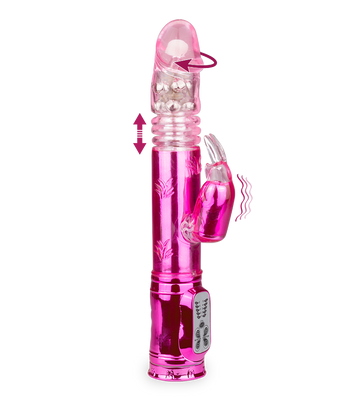 Rabbit-Vibrator XXL Deluxe mit Stoßfunktion