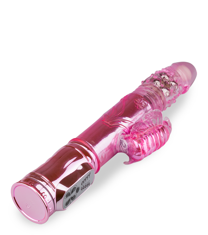 Rabbit-Vibrator XXL Deluxe mit USB und Stoßfunktion