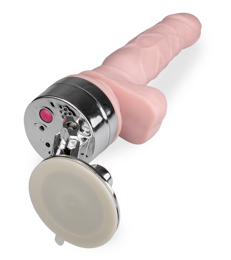 Realistischer Dildovibrator mit Saugfuß-Halterung