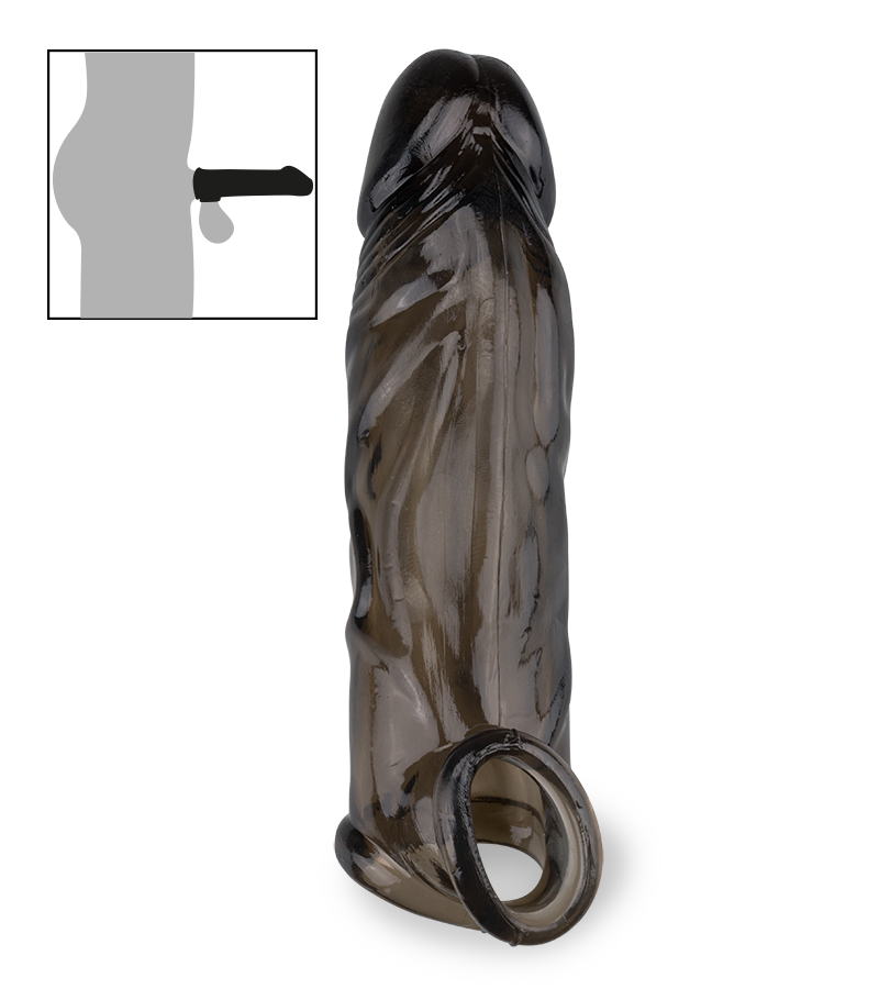 Realistischer Penis-Extender mit Hodenschlaufe