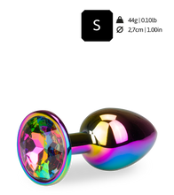 Laden Sie das Bild in den Galerie-Viewer, Regenbogenfarbener Rosebud-Analschmuck