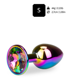 Regenbogenfarbener Rosebud-Analschmuck