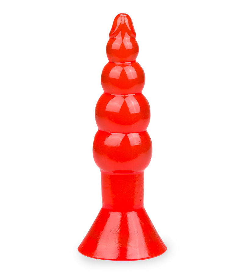 Roter Analplug Jelly Rocket