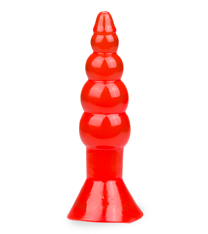 Roter Analplug Jelly Rocket