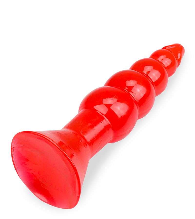 Roter Analplug Jelly Rocket