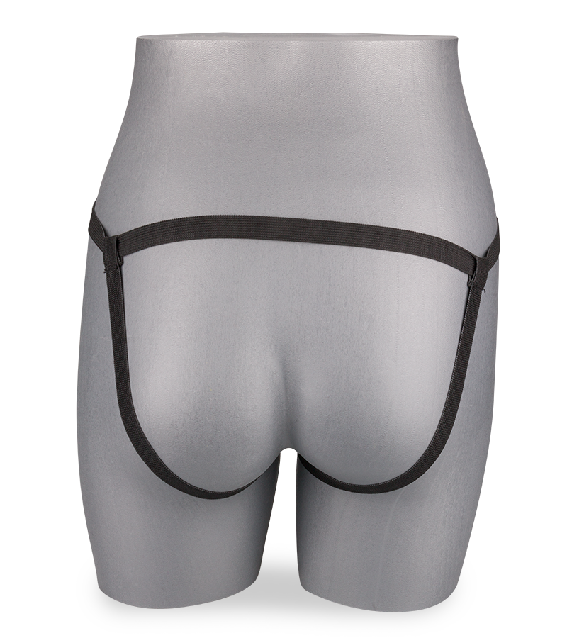 Roter Ledergurt für Strap-On-Dildo