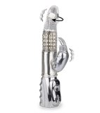 Rotierender Rabbit-Vibrator Silver Pleasure
