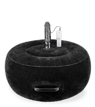Laden Sie das Bild in den Galerie-Viewer, Rundes aufblasbares Sexkissen mit Dildovibrator Crazy Rider