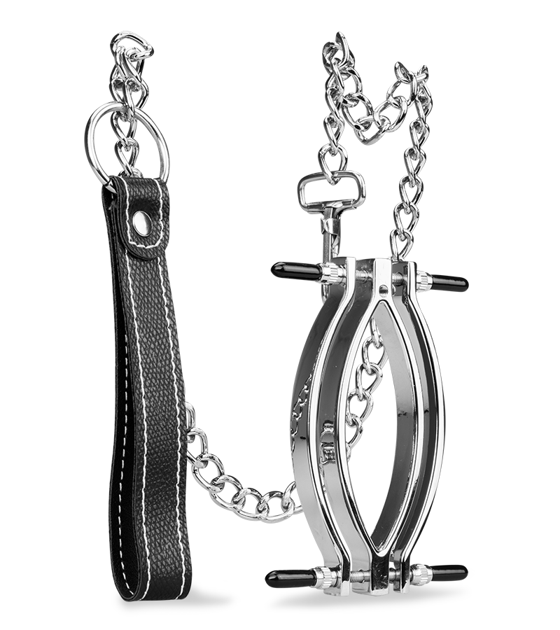 Schamlippenspreizer aus Edelstahl mit Leine