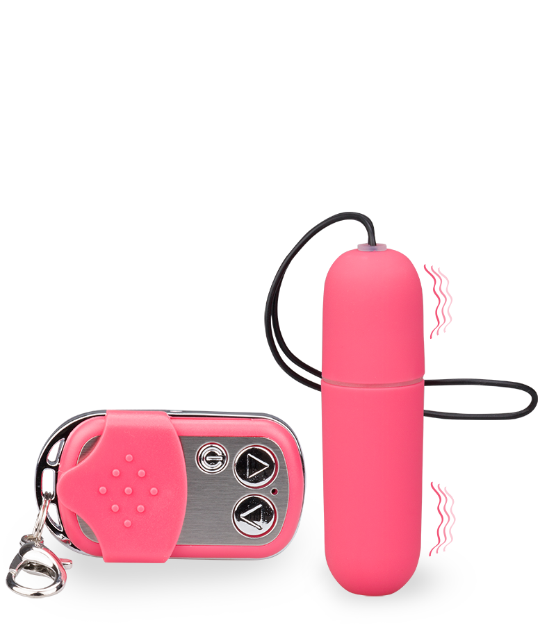 Schmales Vibroei in XS mit Funkfernbedienung