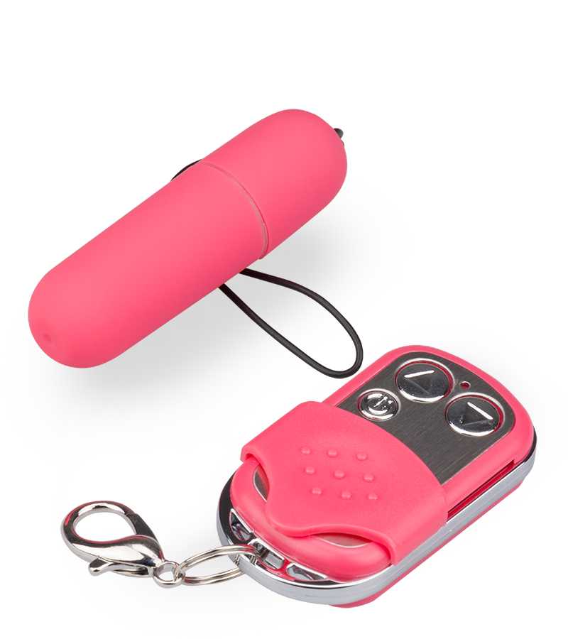 Schmales Vibroei in XS mit Funkfernbedienung