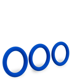 Set aus 3 Penisringen aus medizinischem Silikon Raven