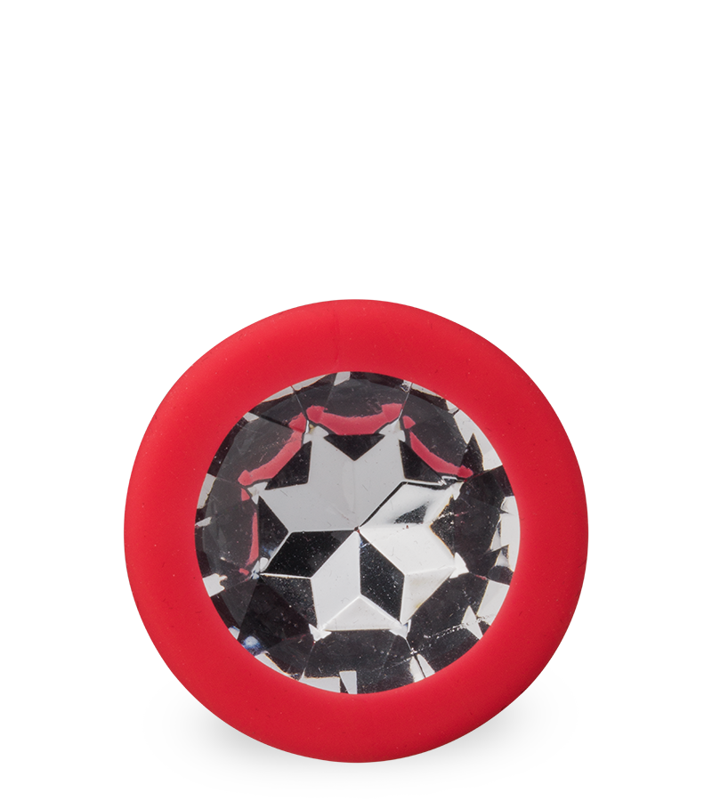 Silikon-Analschmuck mit Schmuckstein – 4 Farben