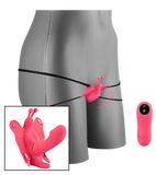 Slip-Vibrator aus Silikon mit Innendildo, 30 Modi